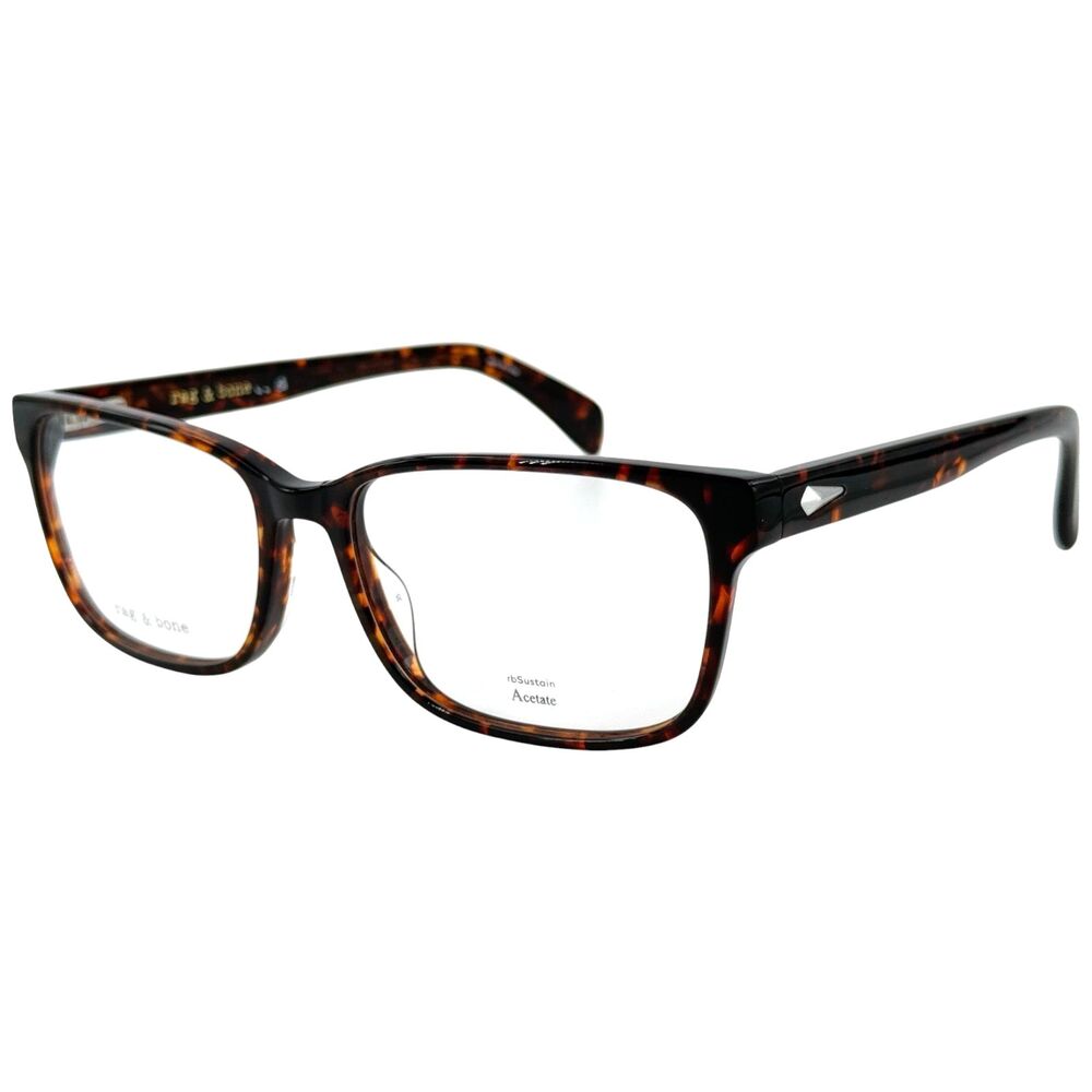 Rag & Bone RNB 7059 G  Mens Plastic Eyeglass Frame 086 Havana 58-17